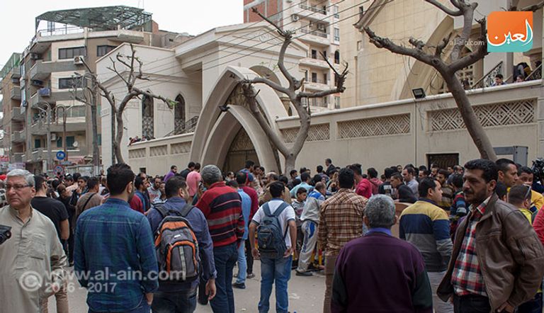 تفجير داخل كنيسة مارجرجس بطنطا