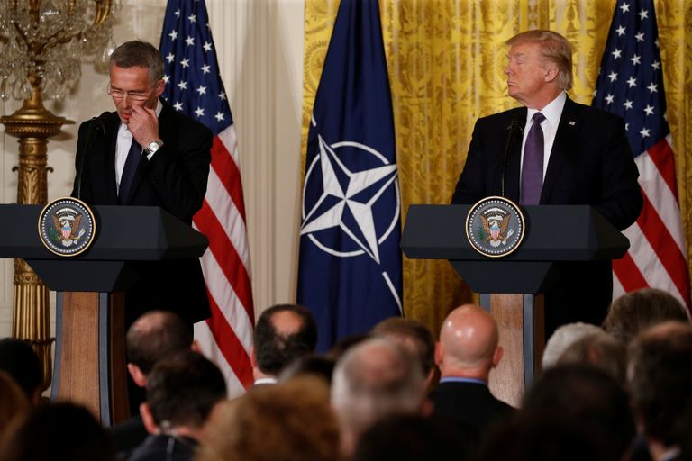 جانب من مؤتمر ترامب وينس