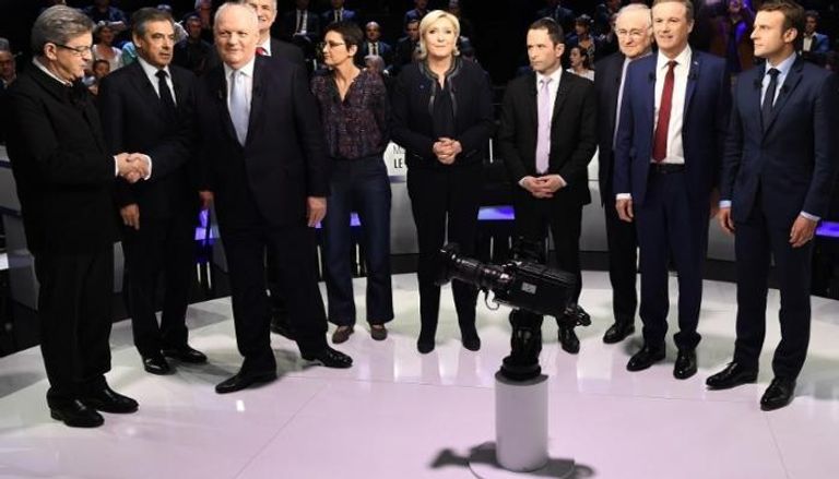 أبرز مرشحي الرئاسة خلال مناظرة تلفزيونية (الفرنسية)
