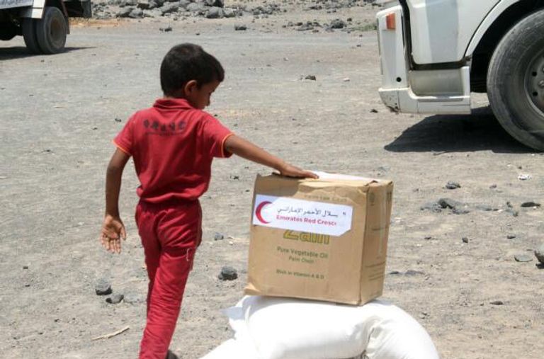 قافلة مساعدات من الهلال الأحمر الإماراتي لشبوة