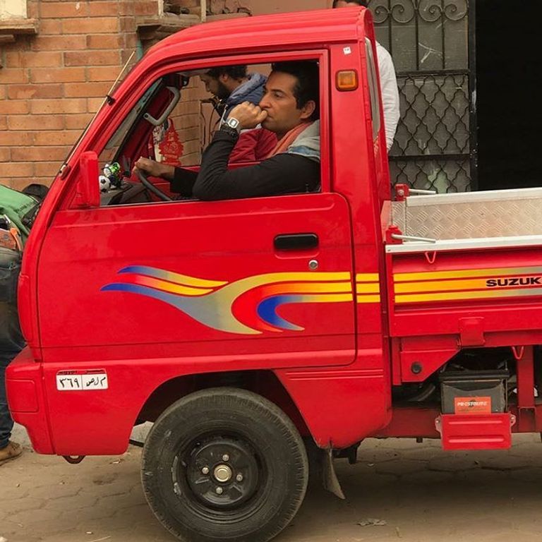 عمرو سعد مع المخرج