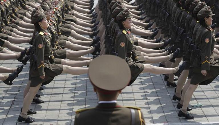 جانب من العرض العسكري الكوري في ذكرى تأسيس الدولة