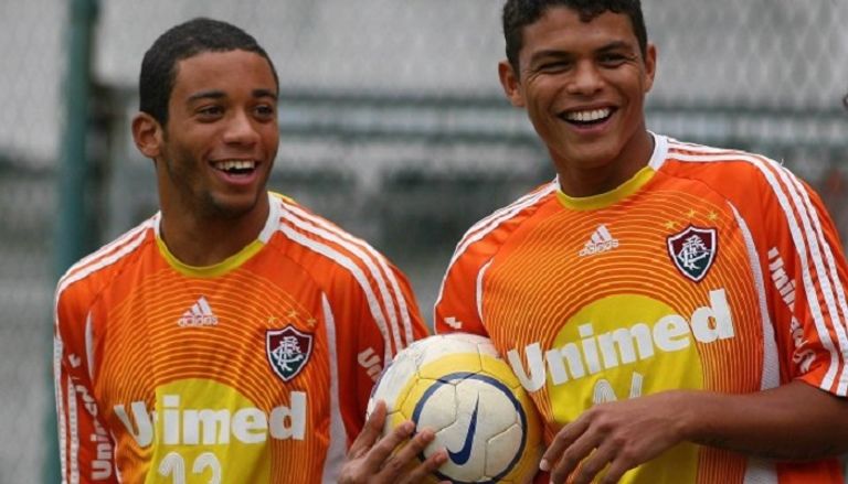 تياجو سيلفا ومارسيلو مع فلومينينزي البرازيلي مارسيلو