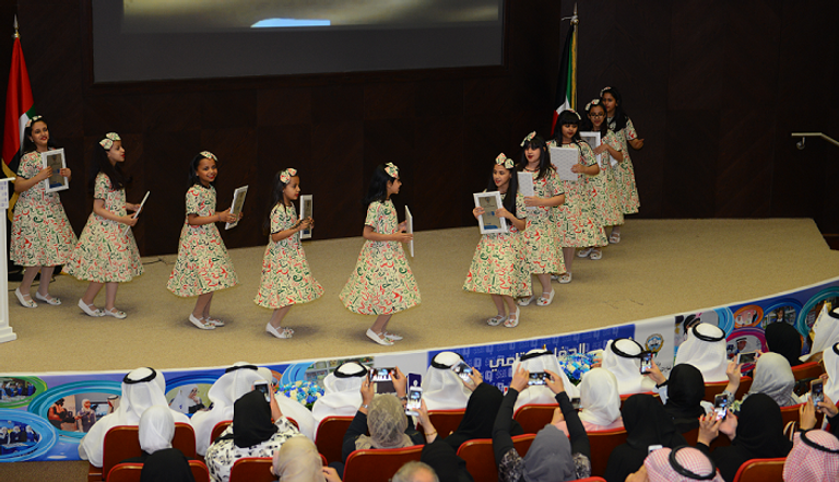 خلال حفل التتويج