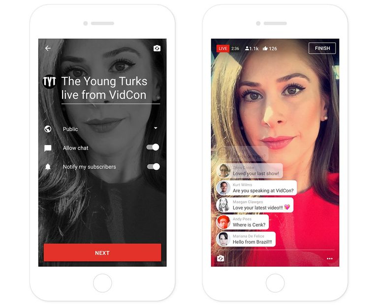 يوتيوب لايف