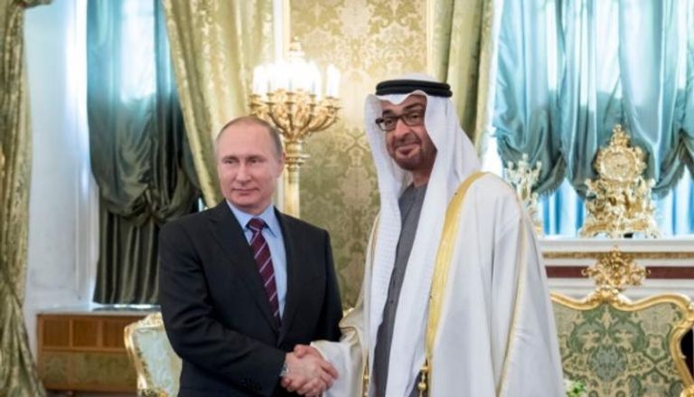 الشيخ محمد بن زايد والرئيس الروسي في موسكو