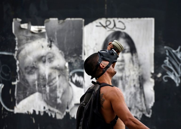 جانب من مظاهرات فنزويلا