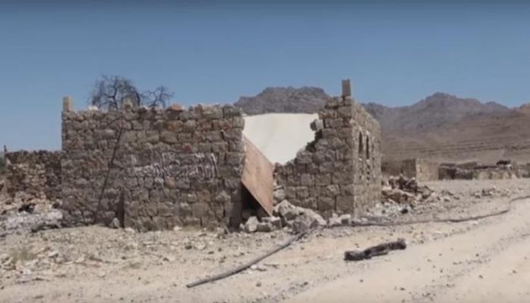 المسجد الذي قصفه الحوثيون