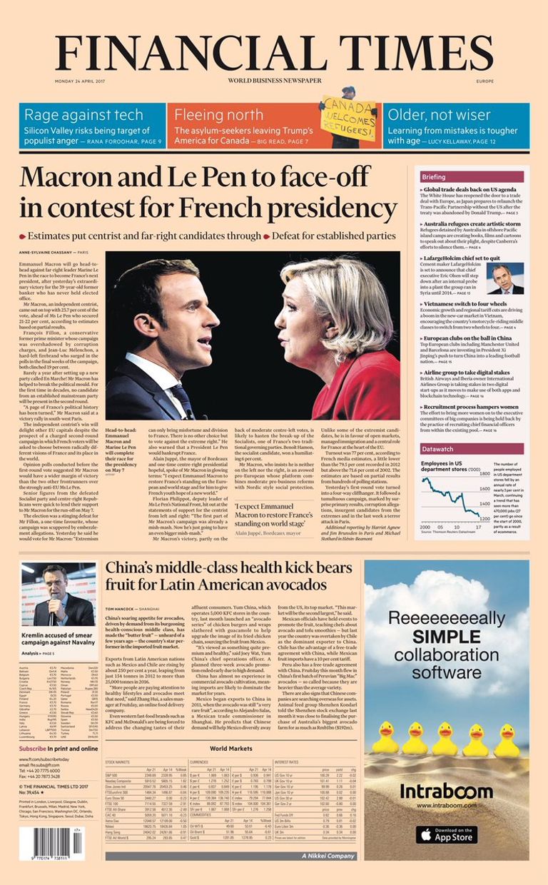 عناوين الصحف العالمية