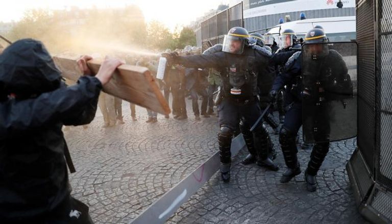 مظاهرات رافضة لنتيجة الانتخابات الفرنسية