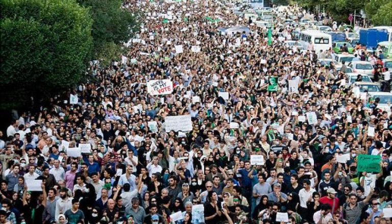 جانب من مظاهرات سابقة في إيران