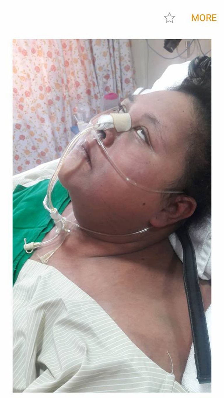 صورة أرشيفية لإيمان التي تعد أسمن امرأة في العالم