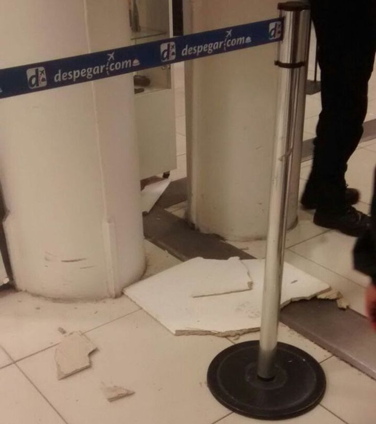 صورة من العاصمة التشيلية وقت الزلزال