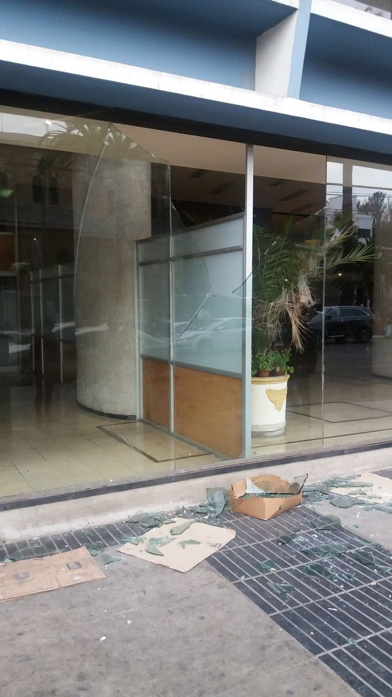 صورة من العاصمة التشيلية وقت الزلزال