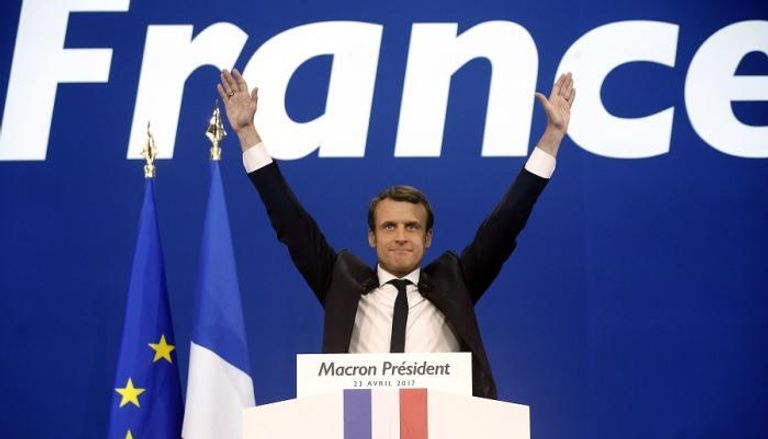 المرشح الرئاسي الفرنسي إيمانويل ماكرون