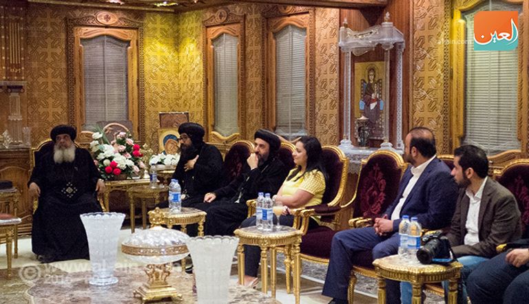 زيارة الوفد الإعلامي لمجلس حكماء المسلمين لمقر الكاتدرائية