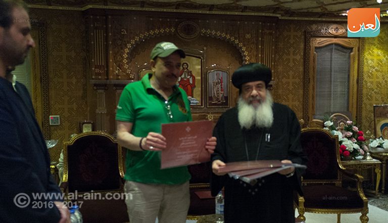 زيارة الوفد الإعلامي لمجلس حكماء المسلمين لمقر الكاتدرائية