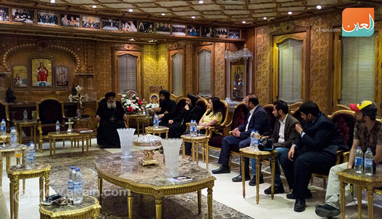 زيارة الوفد الإعلامي لمجلس حكماء المسلمين لمقر الكاتدرائية