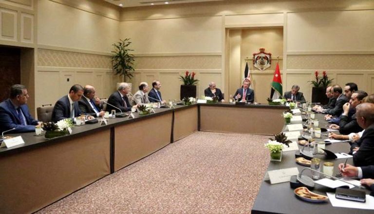 جانب من لقاء الملك عبد الله الثاني بقيادات إعلامية أردنية