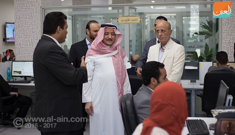 الوفد الإعلامي الإماراتي خلال زيارة مرصد الأزهر