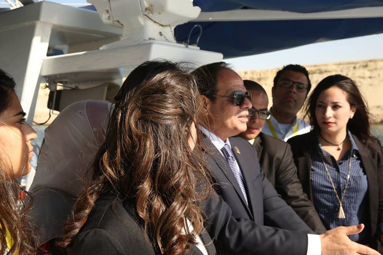 جانب من مؤتمر الشباب الدوري بالإسماعيلية بحضور السيسي