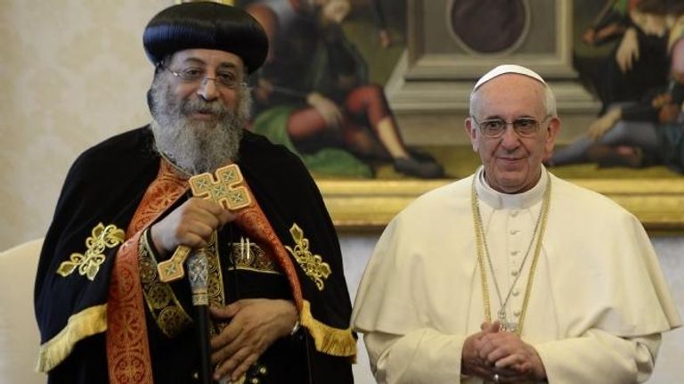 البابا فرنسيس والبابا تواضروس