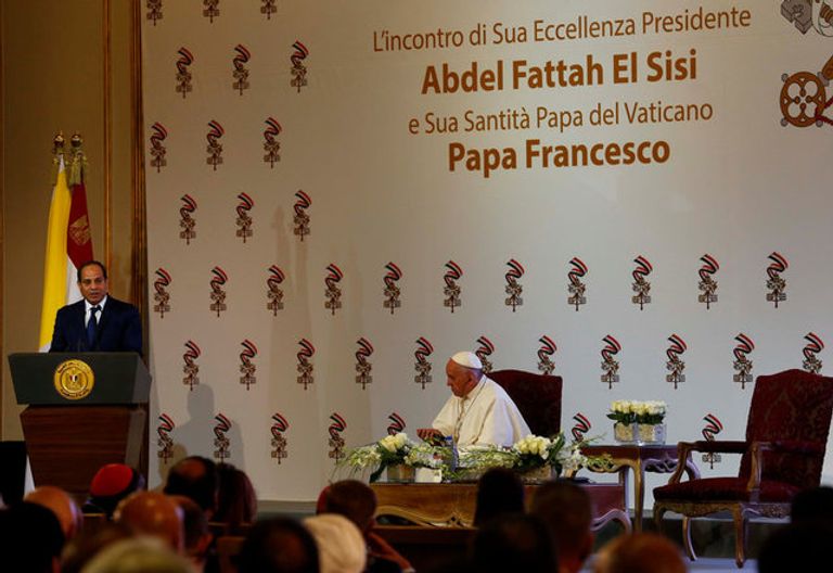 الرئيس السيسي وبابا الفاتيكان