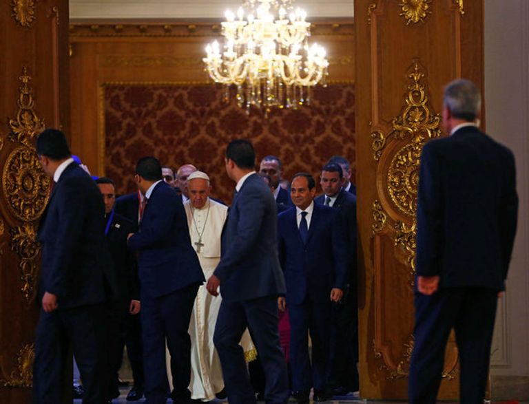 الرئيس السيسي وبابا الفاتيكان
