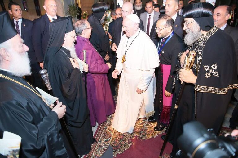 البابا تواضروس والبابا فرنسيس