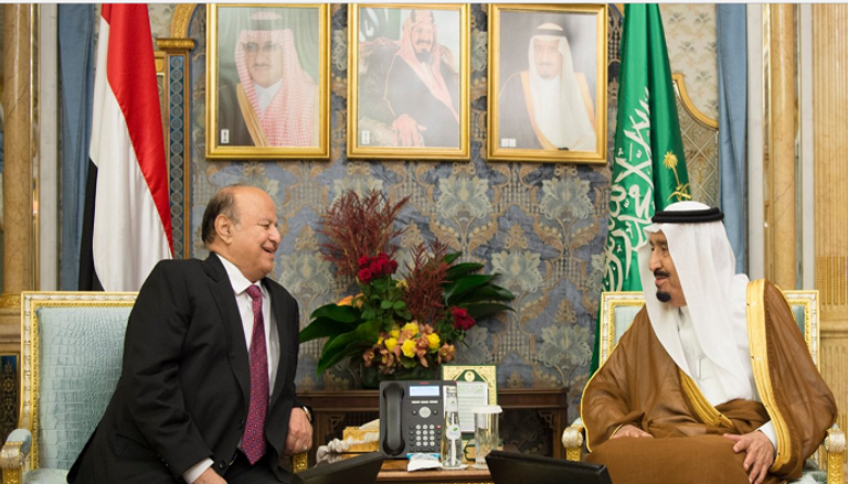 العاهل السعودي برفقة الرئيس اليمني 