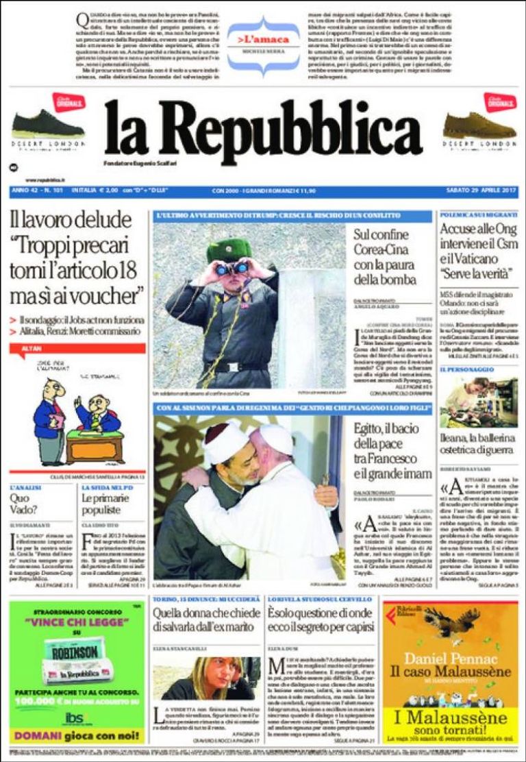 أصداء زيارة بابا الفاتيكان التاريخية لمصر