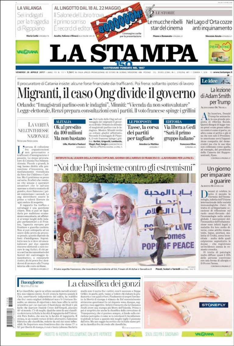 أصداء زيارة بابا الفاتيكان التاريخية لمصر