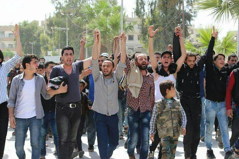 أحد عناصر المعارضة المسلحة بحي الجوبر في دمشق