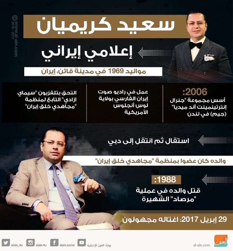 سعيد كريميان تم اغتياله في تركيا