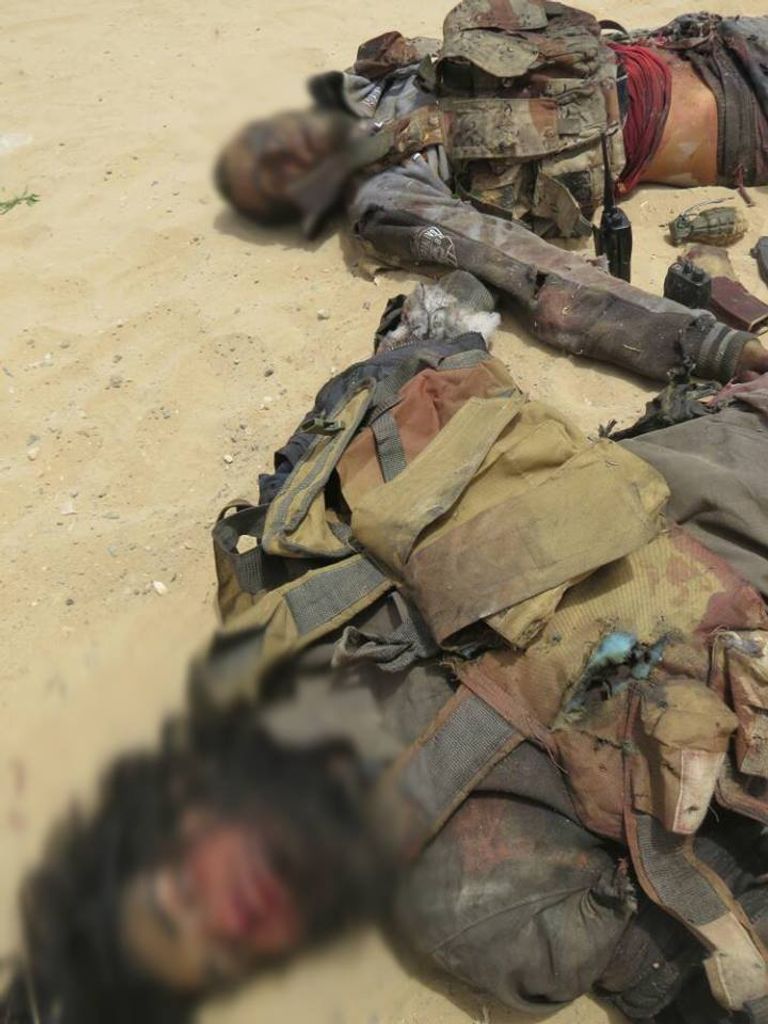 ذخائر لأسلحة وجدت بحوزة الإرهابيين