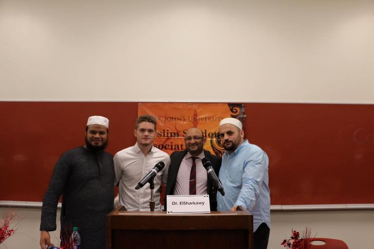 صورة من مؤتمر رابطة الطلاب المسلمين في نيويورك