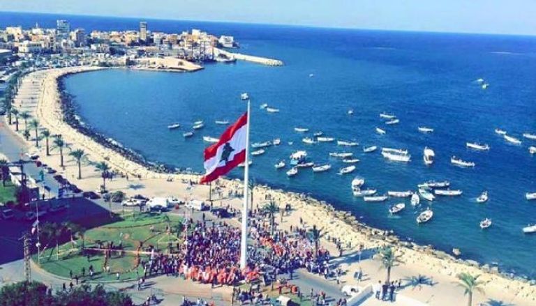 منظر عام للعاصمة اللبنانية بيروت 