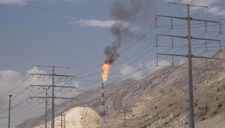 شعلة غاز في حقل بارس جنوب إيران.. رويترز