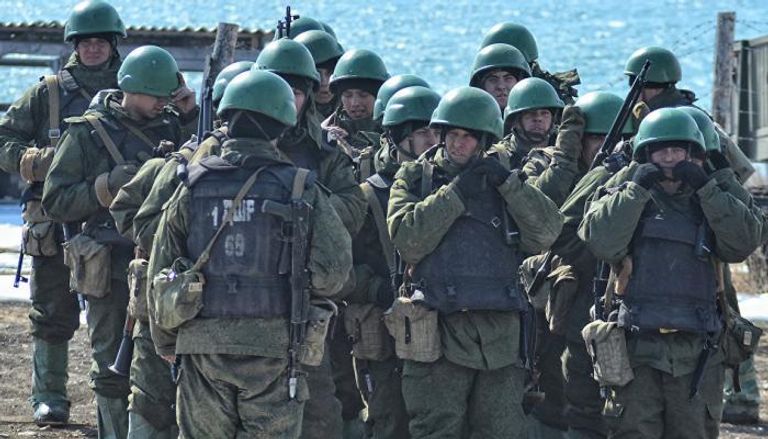 مجموعة من الجنود الروس
