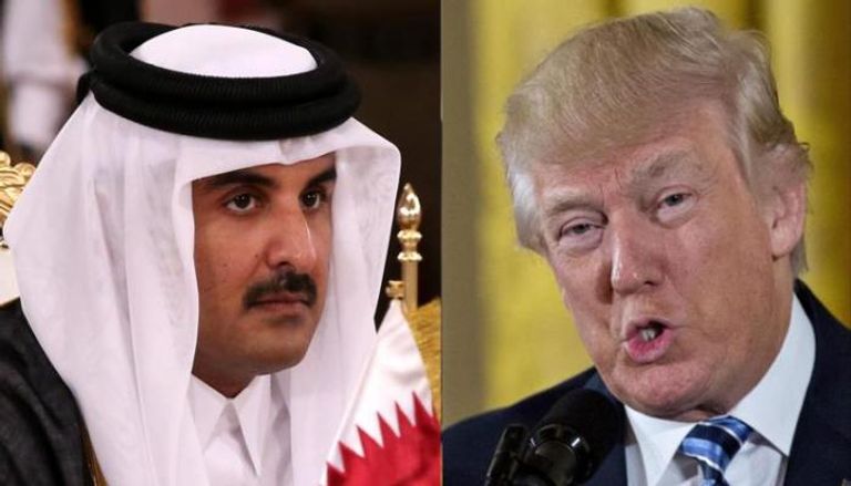 ترامب وأمير قطر