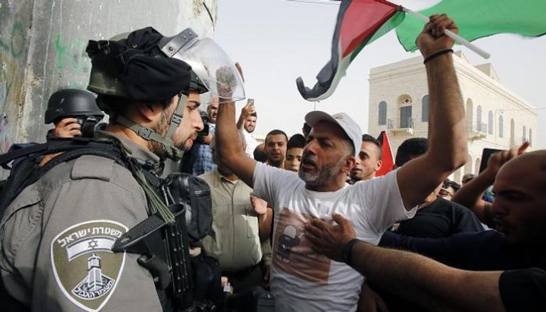 جانب من الاحتجاجات الفلسطينية