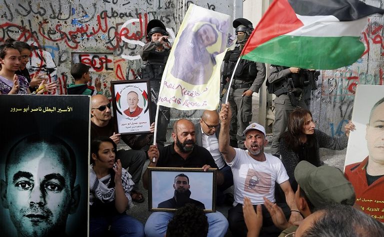 جانب من الاحتجاجات الفلسطينية