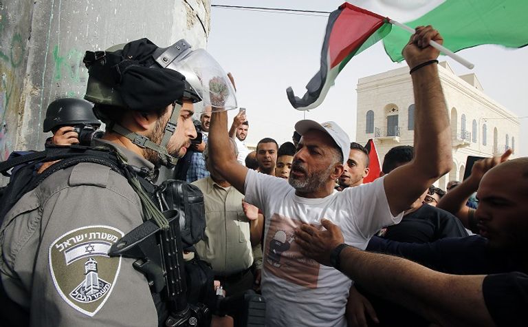 جانب من الاحتجاجات الفلسطينية