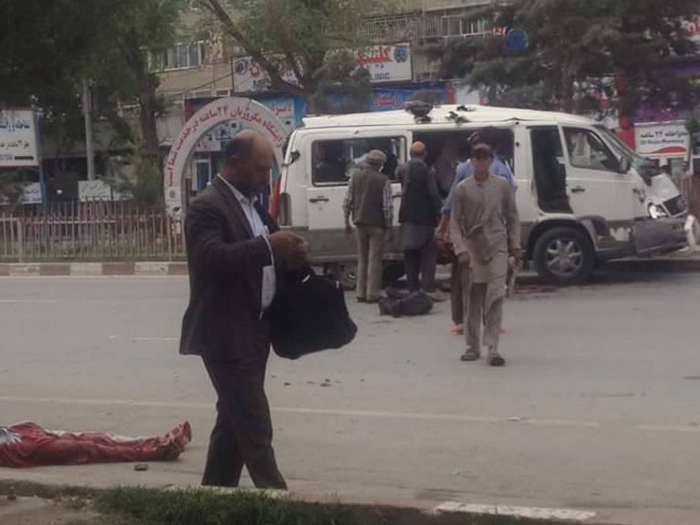 صورة من موقع الانفجار