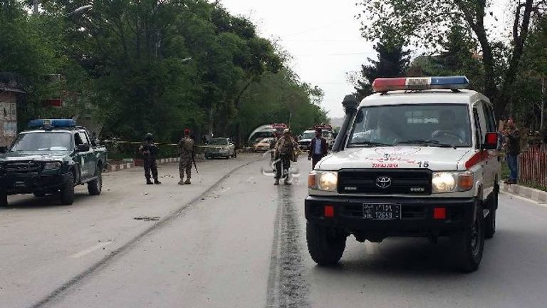 صورة من موقع الانفجار