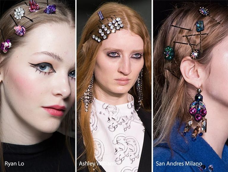 مشابك شعر مرصعة بالمجوهرات