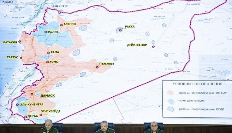 خريطة المناطق الأمنة بسوريا- أرشيفية