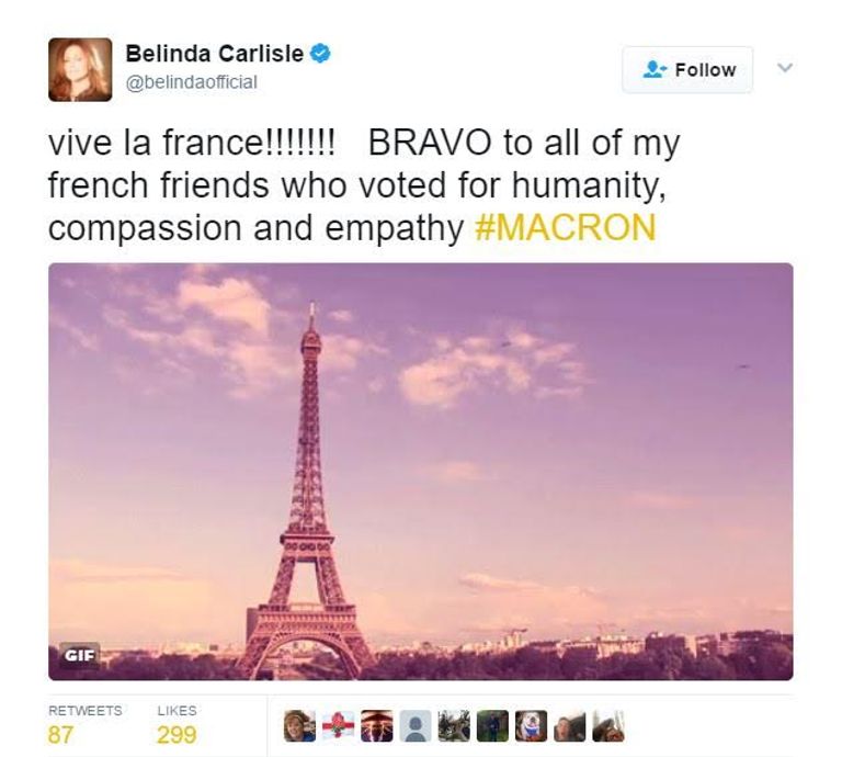 10 فنانين عالميين يهنئون ماكرون