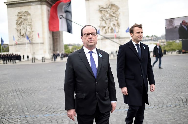 ماكرون وهولاند