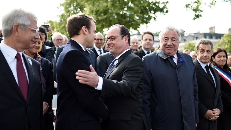 ماكرون وهولاند